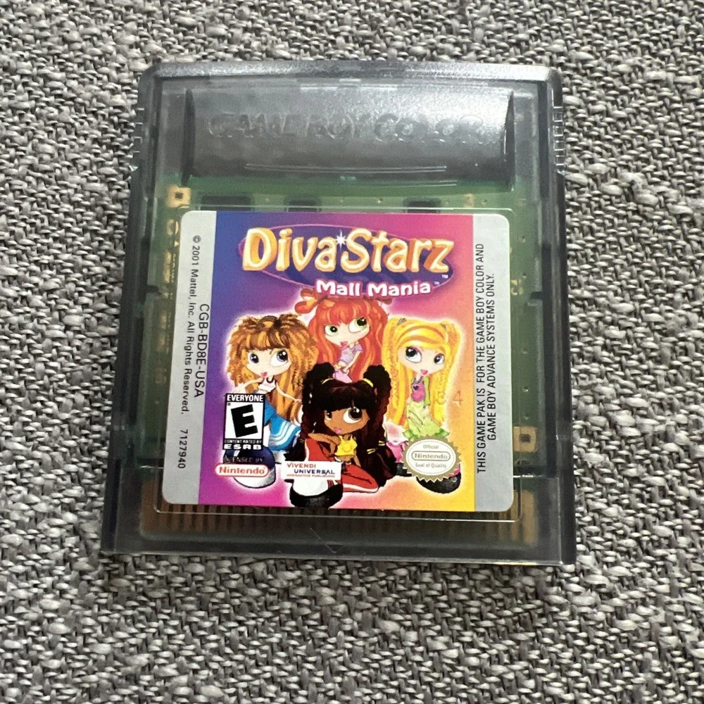Diva Starz: Mall Mania Nintendo Game Boy Color,2000 Tested working GAMEBOY